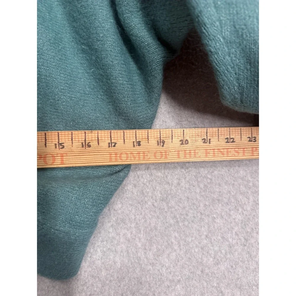 Anthropologie Cardigan Sweater Womens One Size‎ Green Open Front Dolman Knit